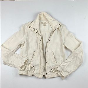 Lucky Brand Cream Linen Jacket